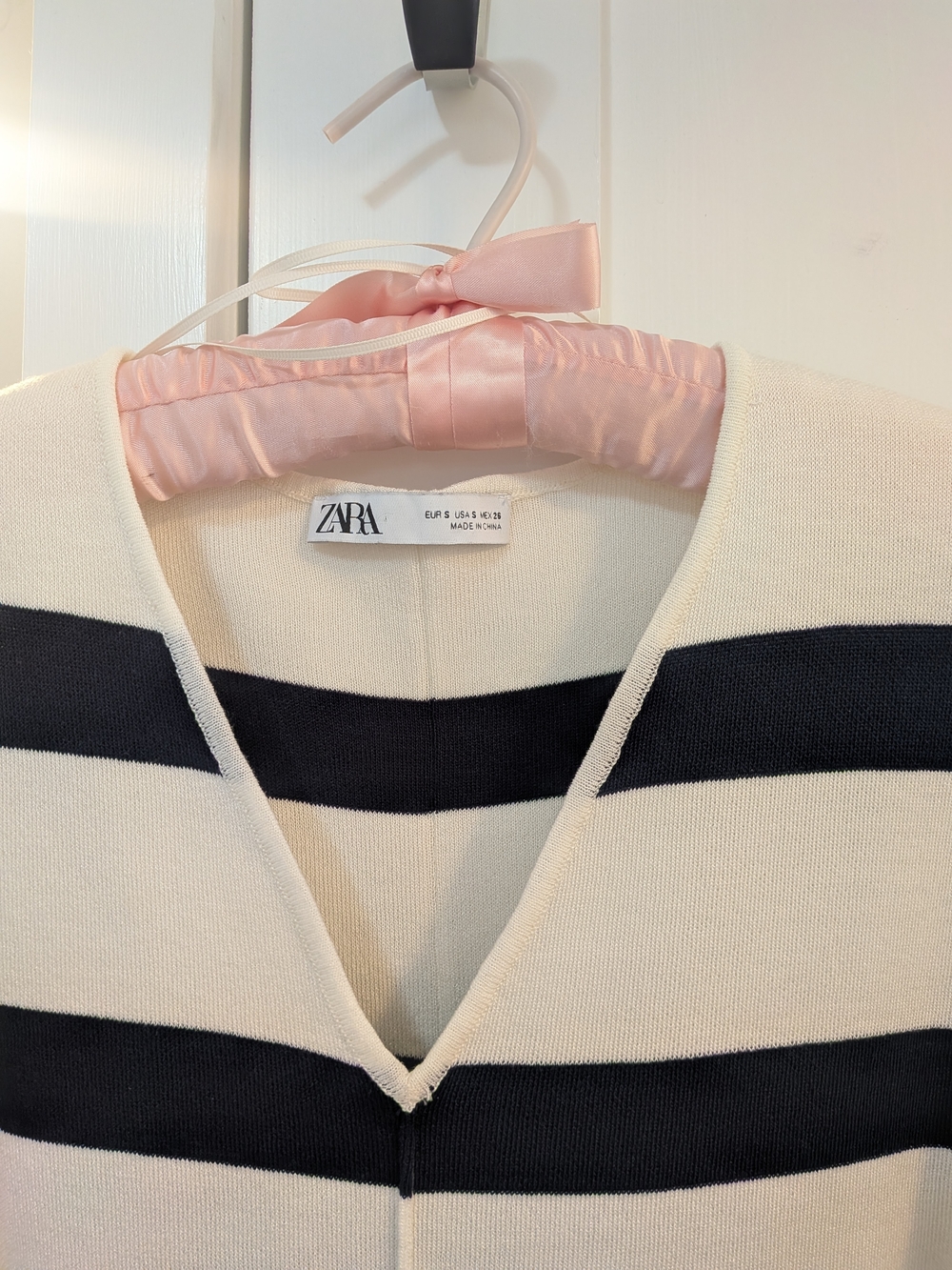 Zara Striped Knit Midi Dress - Picture 2 of 4
